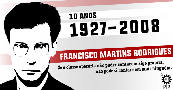 Plataforma Laboral e Popular homenageia Francisco Martins Rodrigues 10 anos após o seu falecimento