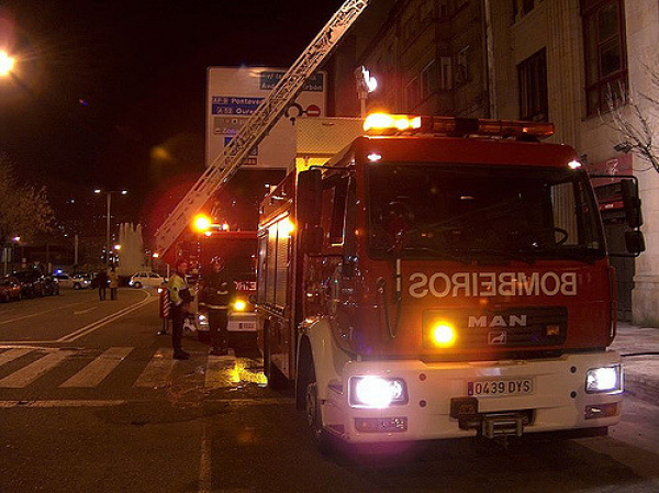 Bombeiros intervenhem em Vigo