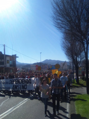 Grande manifestaçom em Vigo no Dia Internacional da Mulher Trabalhadora