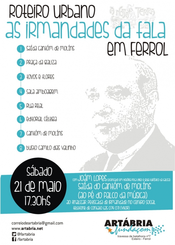 Fundaçom Artábria comemora Centenário das Irmandades da Fala com um roteiro urbano em Ferrol