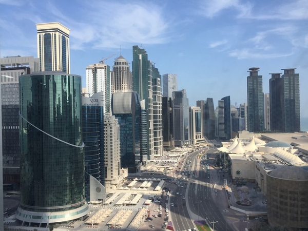 A cidade de Doha, capital do Qatar