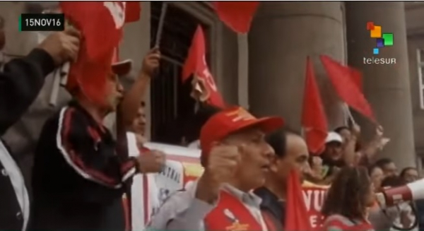 Trabalhadores/as da saúde protestam em Lima nesta quarta-feira