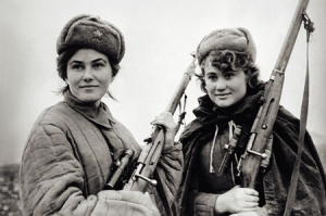 Partisanas na Ucránia, em uma imagem anterior a 1954.