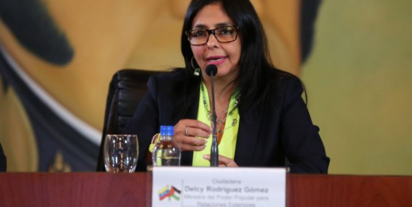 Chanceler venezuelana, Delcy Rodríguez, rebateu provocações intervencionistas de Aloysio Nunes