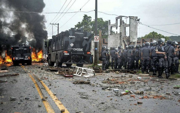 Forte repressão policial em reintegração de posse em São Paulo