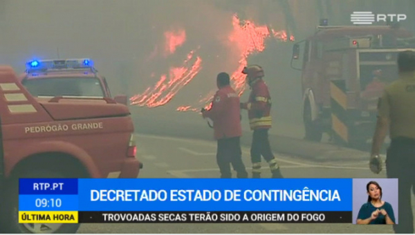 Portugal: Grande incêndio faz mais de 60 mortes e dúzias de pessoas feridas no distrito de Leiria