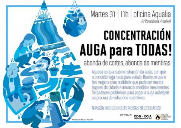 31/06 - Concentraçom: Água para todas!