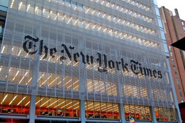 Escritórios centrais do New York Times.
