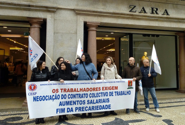 Denunciam assédio e repressão nas lojas grupo Inditex/Zara em Portugal