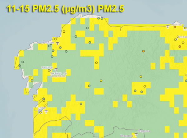 Metade da populaçom galega respira ar contaminado, segundo a OMS