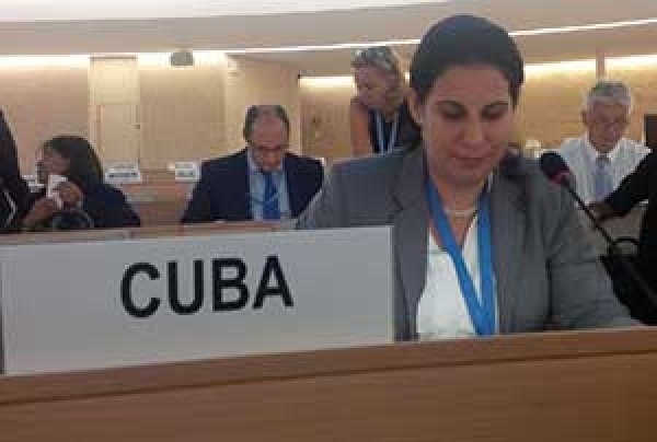 Belkis Romeu, delegada cubana no Conselho de Direitos Humanos da ONU