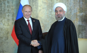 Vladimir Putin e Hassan Rouhani