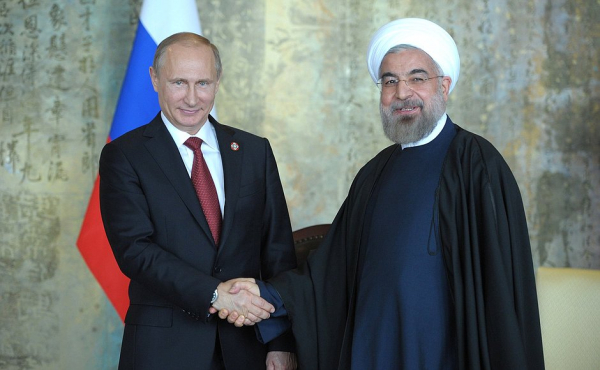 Vladimir Putin e Hassan Rouhani