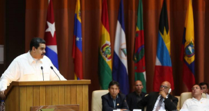 Maduro discursa na reunião da ALBA