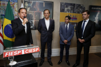 Prefeito de São Paulo, João Doria Jr., e seus aliados da FIESP