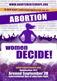 Petição continental reclama o direito ao aborto em todos os Estados europeus