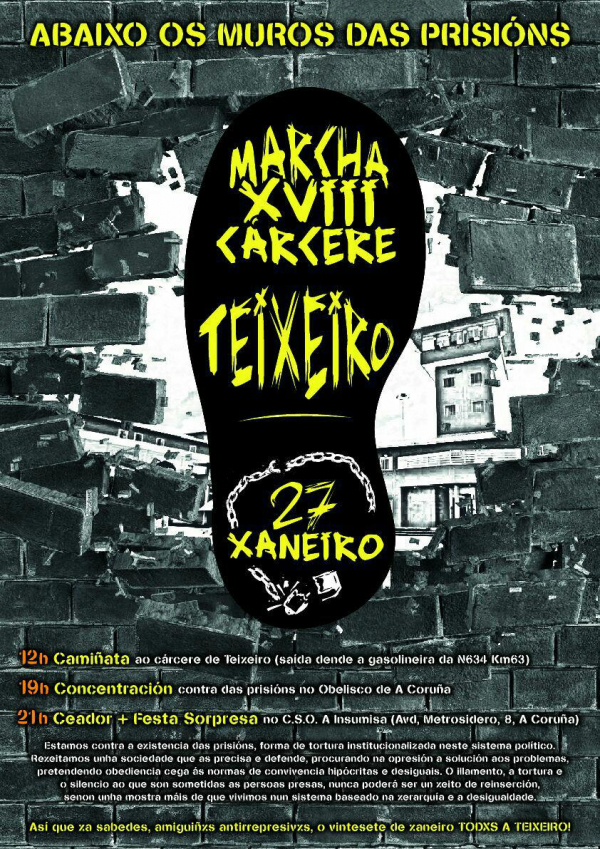 Marcha à Cadeia de Teixeiro atinge XVIII ediçom este fim de semana