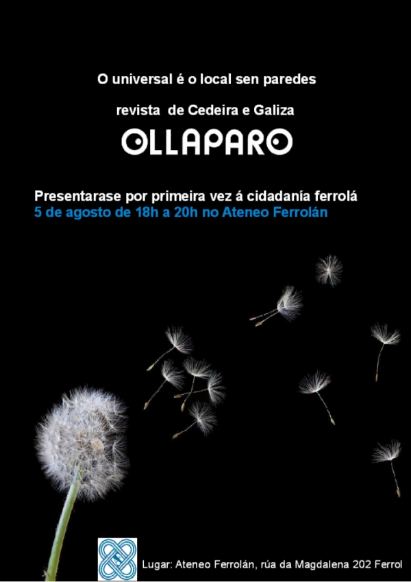 Revista &#039;Ollaparo&#039; apresenta-se no Ateneu Ferrolano esta sexta-feira