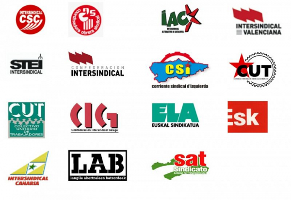 15 centrais lançam manifesto sindical em apoio ao povo catalám e contra a repressom espanhola