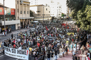 Manifestação contra a Copa do Mundo no Rio de Janeiro em 2014