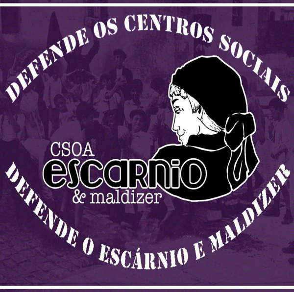 Os Centros Sociais galegos unem-se para se solidarizarem com o CSOA Escárnio e Maldizer e contra a repressom policial