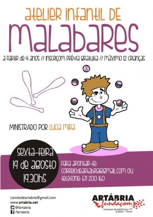 Atelier de jogos malabares para crianças na Fundaçom Artábria