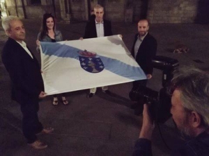 Cabeças de candidatura na circunscriçom de Lugo (de esquerda para direita, PSOE, BNG, PP e En Marea)