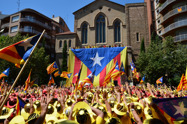 Umha manifestaçom independentista em Manresa