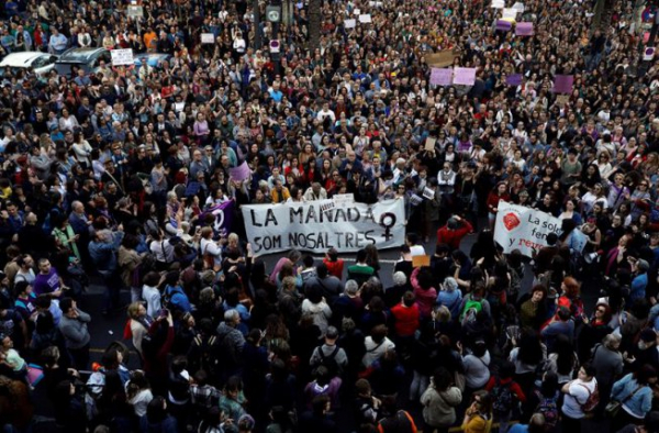 Estado espanhol: massivo repúdio ao julgamento machista no caso de “La Manada”