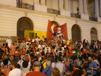 Ato na Cinelândia, Rio de Janeiro, pela liberdade de Lula