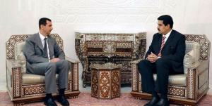 Presidentes sírio, Bashar al-Assad, e venezuelano, Nicolás Maduro