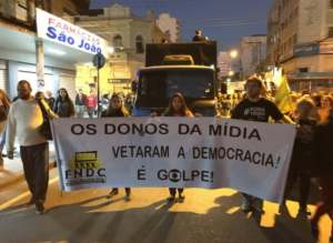 Manifestação em Pelotas/RS durante a greve geral