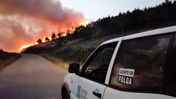 Agentes florestais e ambientais continuam a visibilizar umha greve indefinida marcada polos serviços mínimos