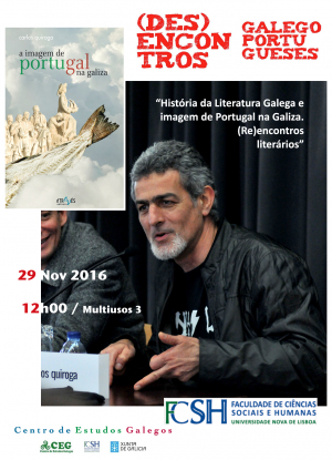 Carlos Quiroga apresenta em Lisboa &#039;A imagem de Portugal na Galiza&#039;