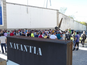 Seguimento de 100% no segundo dia de greve nas auxiliares de Navantia