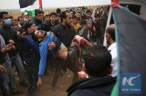 Estado terrorista de Israel massacra marcha pacífica e mata 16 palestinianos em Gaza