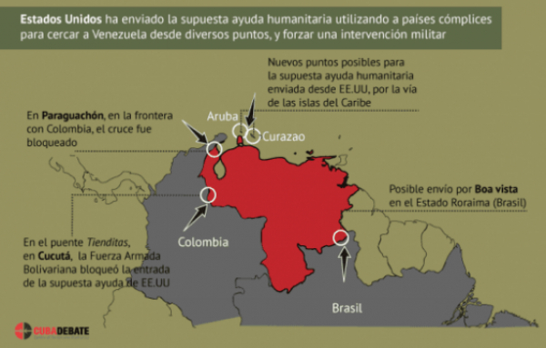 Os Estados Unidos cercam militarmente a Venezuela