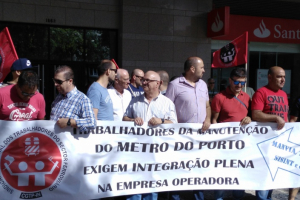 Pessoal da manutenção exigem vinculação à Metro do Porto