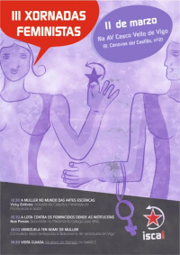 Isca! organiza Jornadas Feministas em Vigo