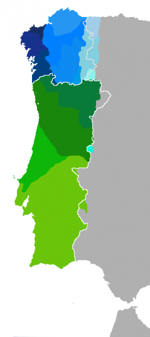 Variantes do galego-português na parte ocidental da Península Ibérica