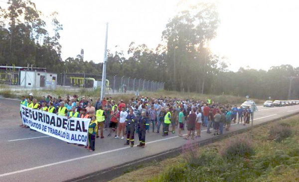 Trabalhadores e trabalhadoras de Alcoa manifestam-se em defesa do emprego e da segurança