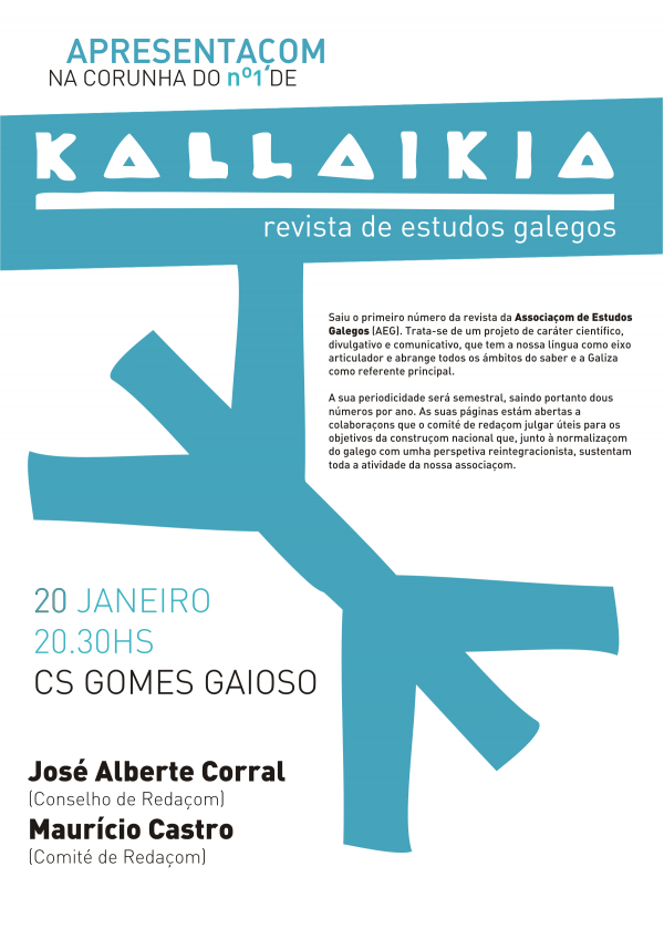 Apresentam revista Kallaikia na Corunha