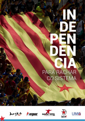 Cinco organizaçons juvenis galegas lançam comunicado conjunto um ano depois do referendo de autodeterminaçom catalá