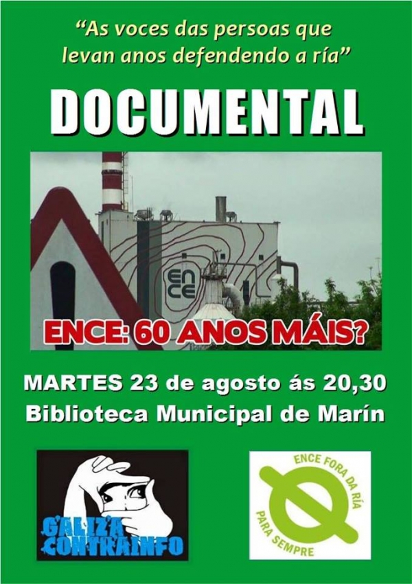 Documentário &#039;Ence, 60 anos mais?&#039; visita Marim