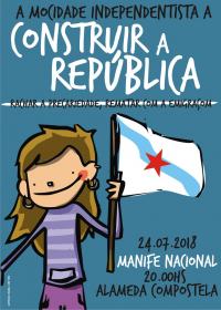 24 de julho: Manifestaçom da juventude soberanista e independentista galega em Compostela contra a precariedade e a emigraçom